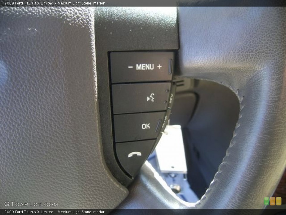 Medium Light Stone Interior Controls for the 2009 Ford Taurus X Limited #55740505