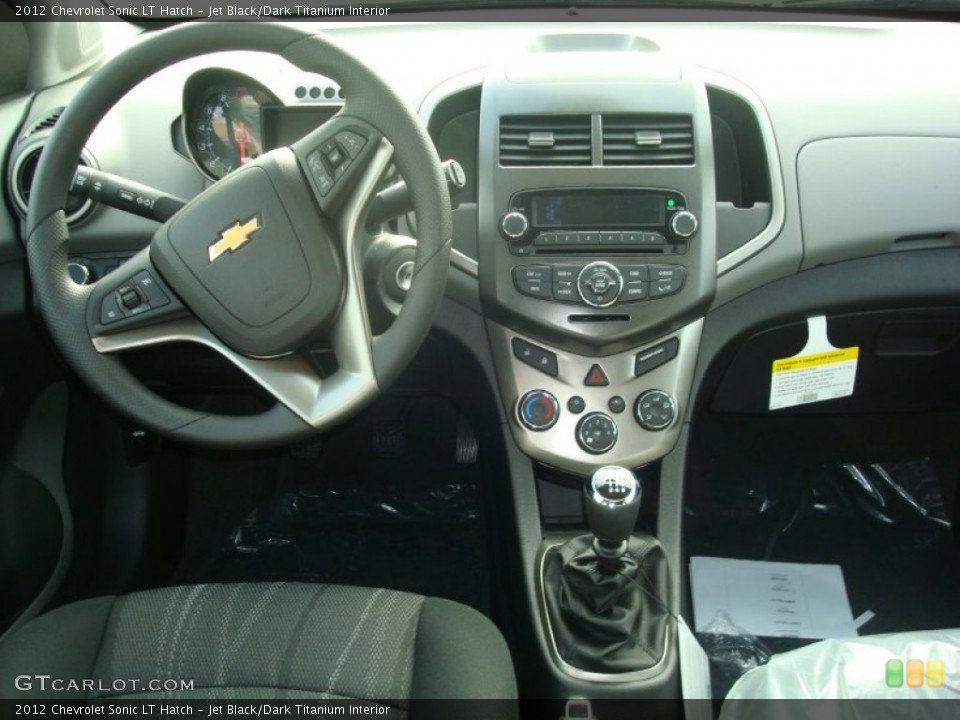 Jet Black/Dark Titanium Interior Dashboard for the 2012 Chevrolet Sonic LT Hatch #55740537