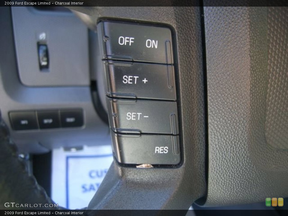 Charcoal Interior Controls for the 2009 Ford Escape Limited #55741237