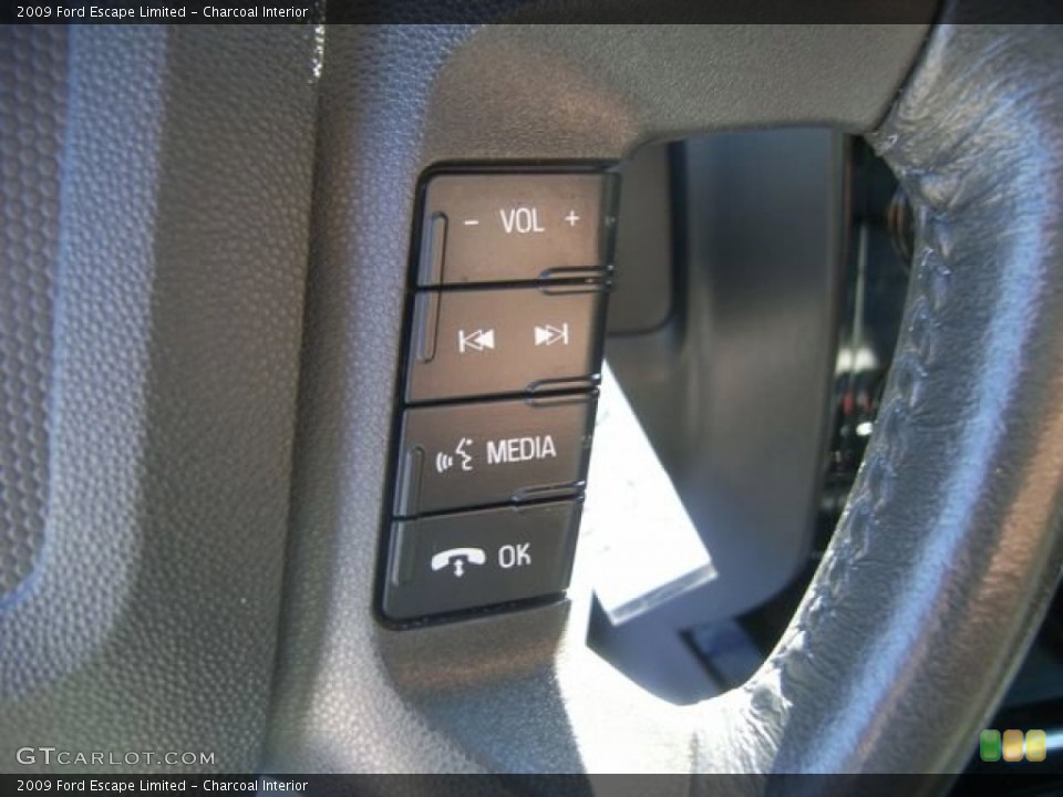 Charcoal Interior Controls for the 2009 Ford Escape Limited #55741245