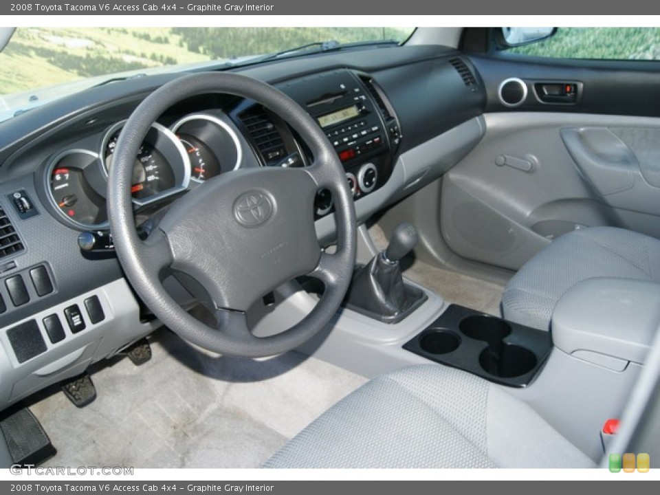 Graphite Gray Interior Photo for the 2008 Toyota Tacoma V6 Access Cab 4x4 #55741599