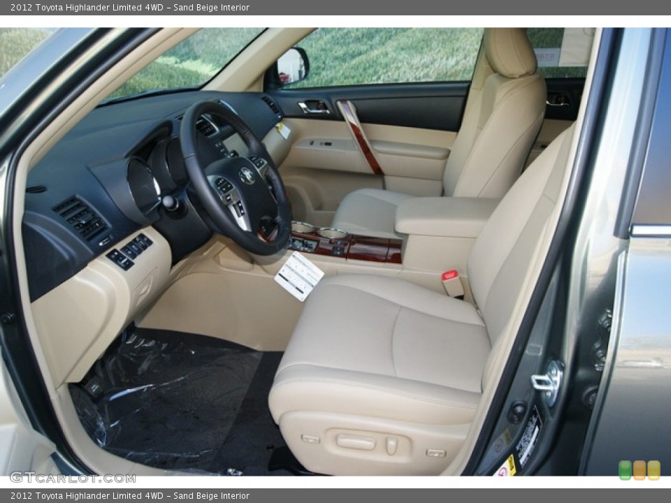 Sand Beige Interior Photo for the 2012 Toyota Highlander Limited 4WD #55743120