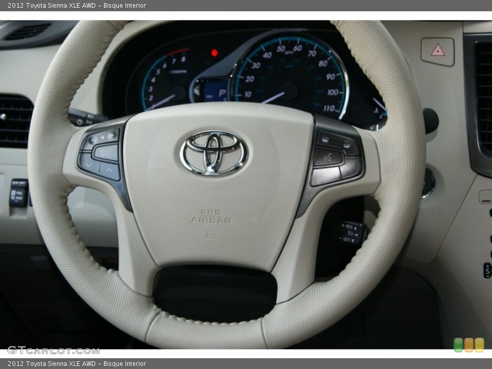 Bisque Interior Steering Wheel for the 2012 Toyota Sienna XLE AWD #55743539