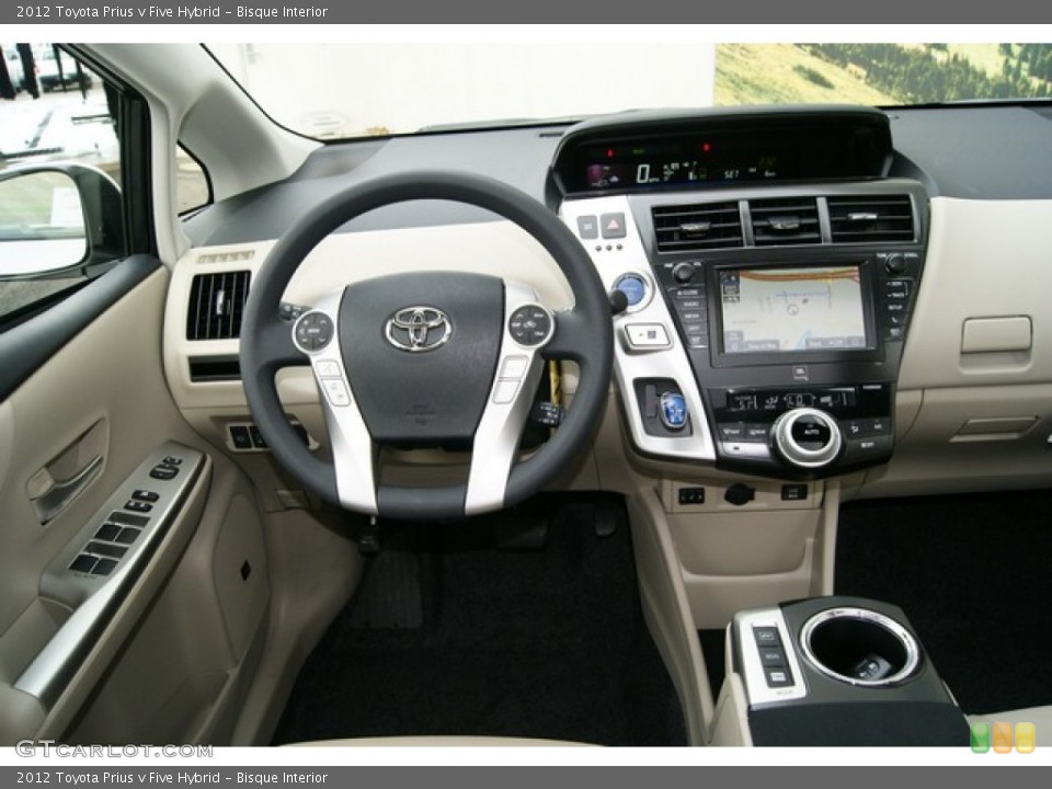 Bisque Interior Dashboard for the 2012 Toyota Prius v Five Hybrid #55743708