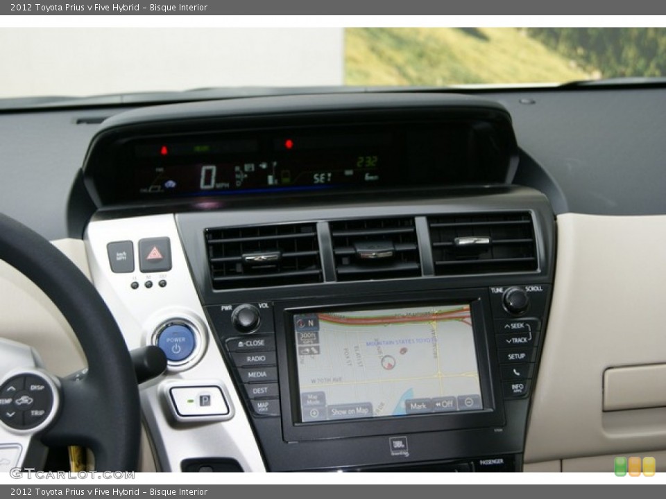 Bisque Interior Navigation for the 2012 Toyota Prius v Five Hybrid #55743729