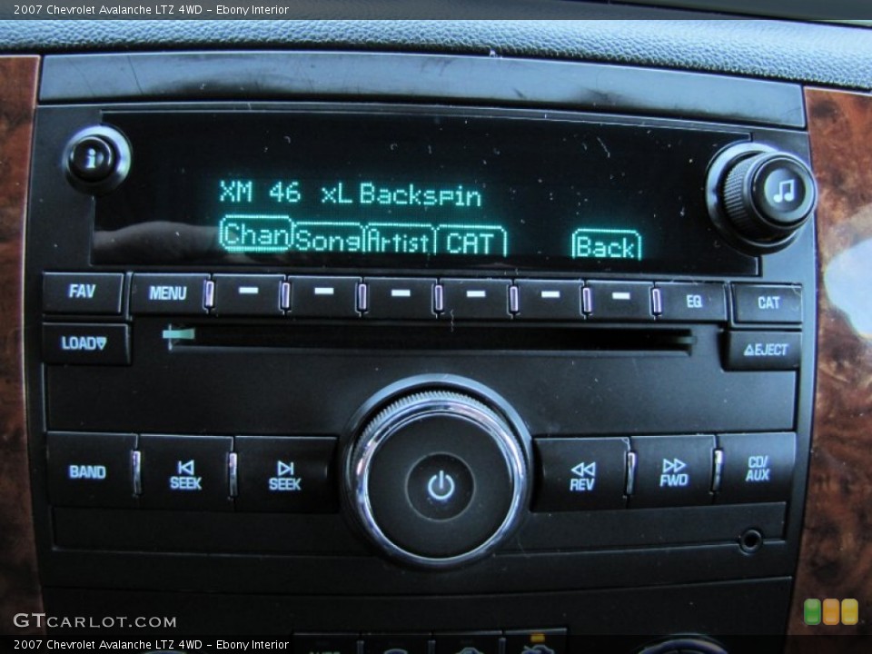 Ebony Interior Audio System for the 2007 Chevrolet Avalanche LTZ 4WD #55744842