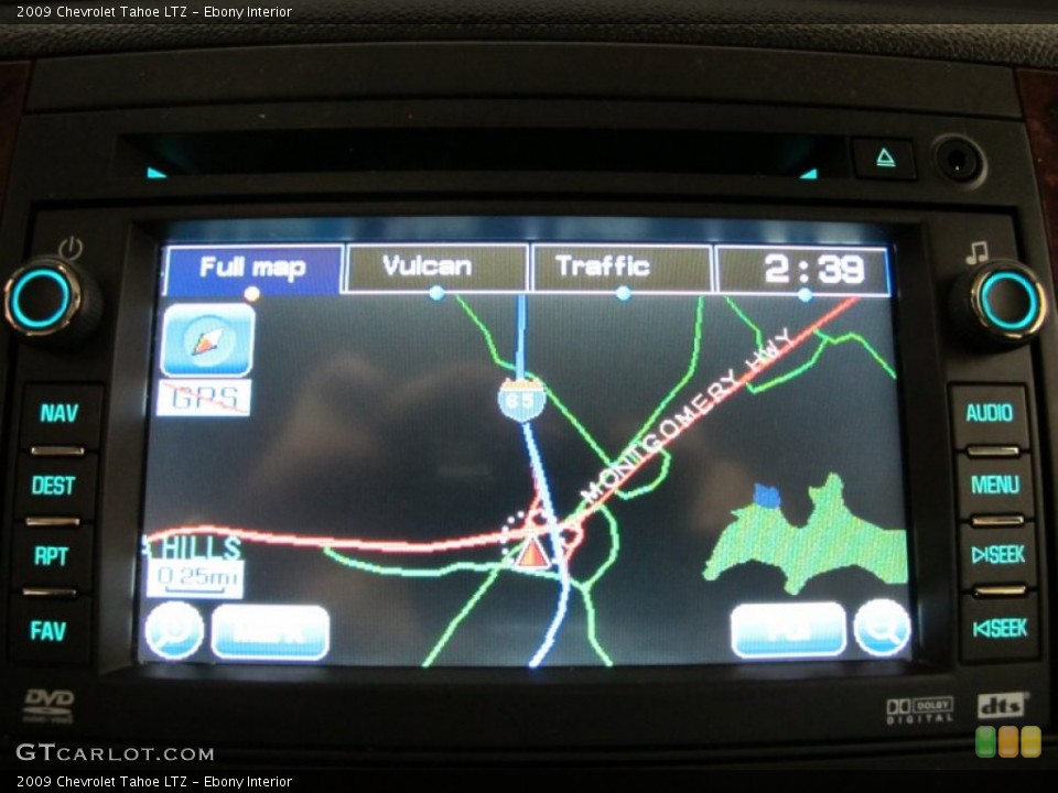 Ebony Interior Navigation for the 2009 Chevrolet Tahoe LTZ #55744941