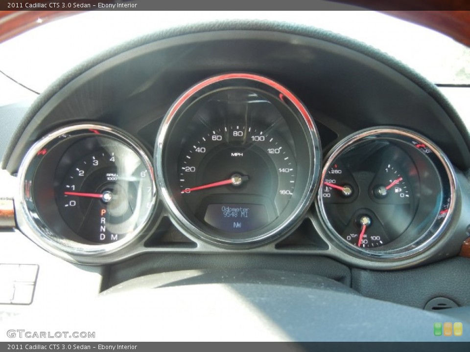 Ebony Interior Gauges for the 2011 Cadillac CTS 3.0 Sedan #55745742