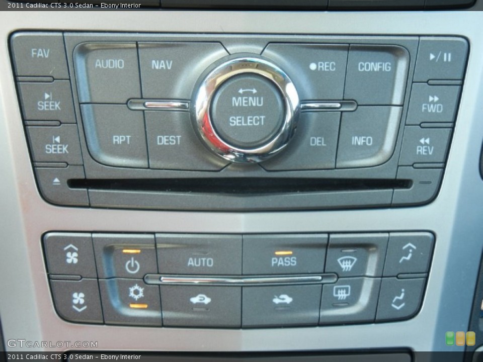 Ebony Interior Controls for the 2011 Cadillac CTS 3.0 Sedan #55745800