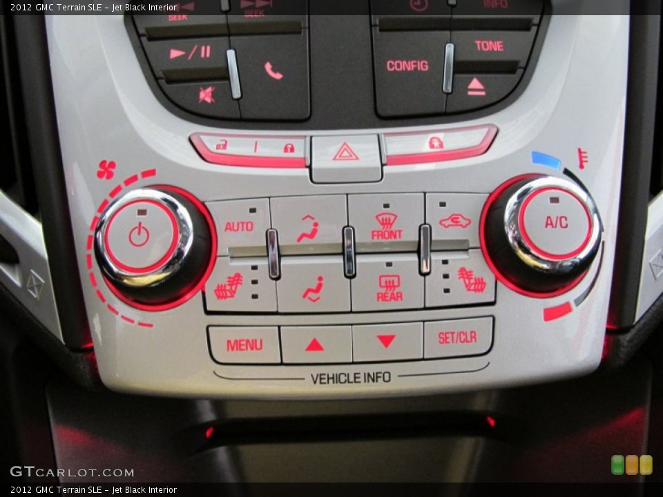 Jet Black Interior Controls for the 2012 GMC Terrain SLE #55746124