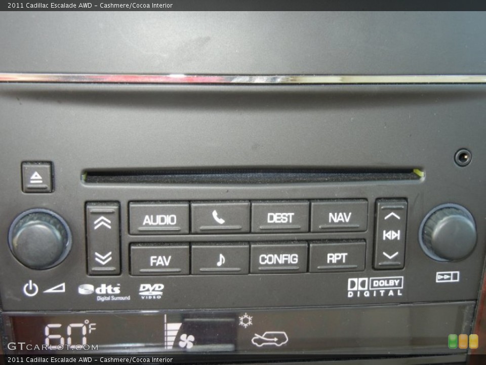 Cashmere/Cocoa Interior Controls for the 2011 Cadillac Escalade AWD #55746348
