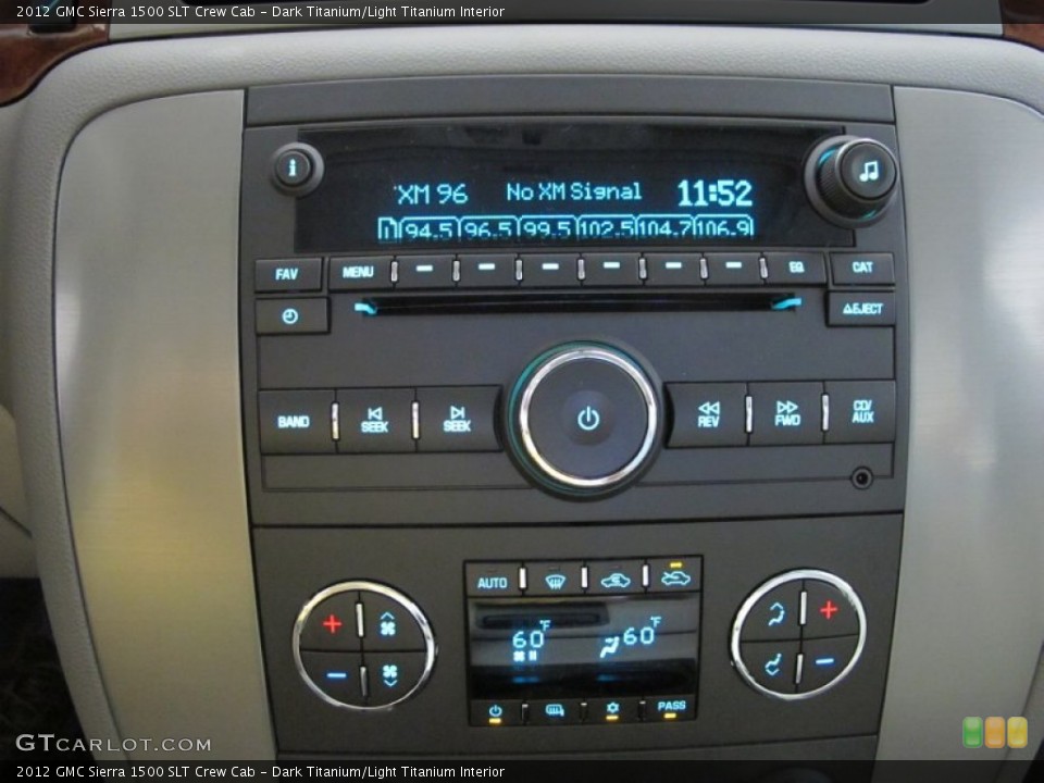 Dark Titanium/Light Titanium Interior Audio System for the 2012 GMC Sierra 1500 SLT Crew Cab #55746559