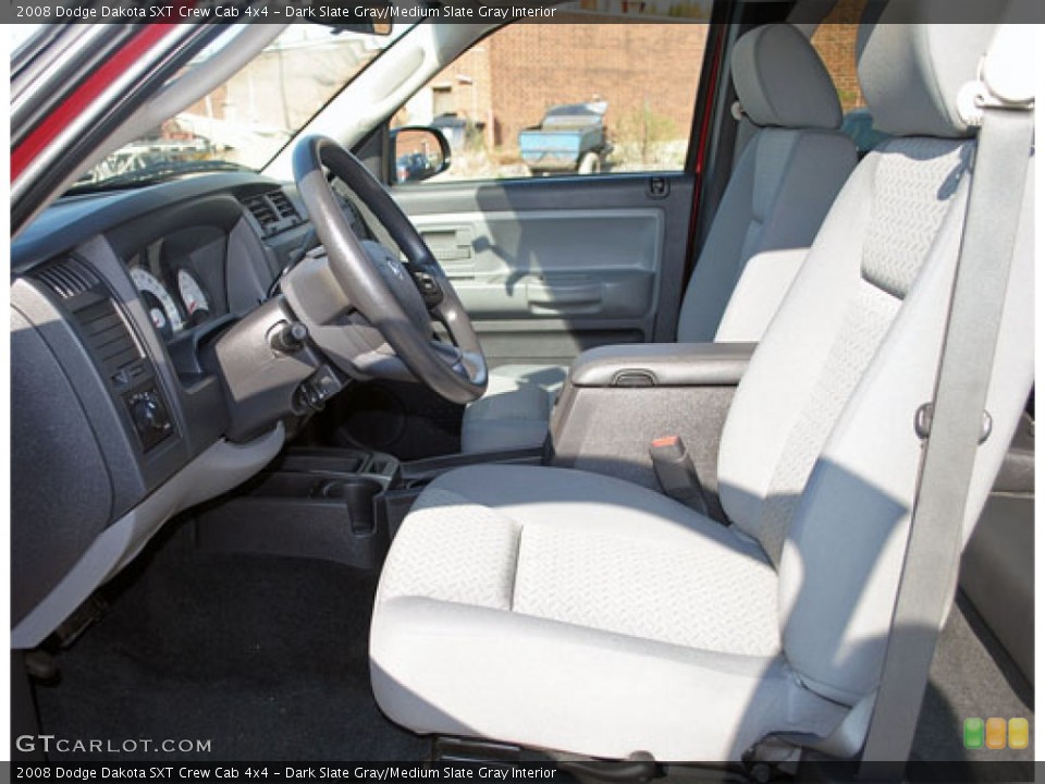 Dark Slate Gray/Medium Slate Gray Interior Photo for the 2008 Dodge Dakota SXT Crew Cab 4x4 #55749177