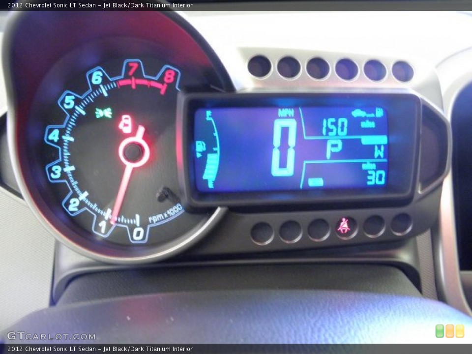 Jet Black/Dark Titanium Interior Gauges for the 2012 Chevrolet Sonic LT Sedan #55749822