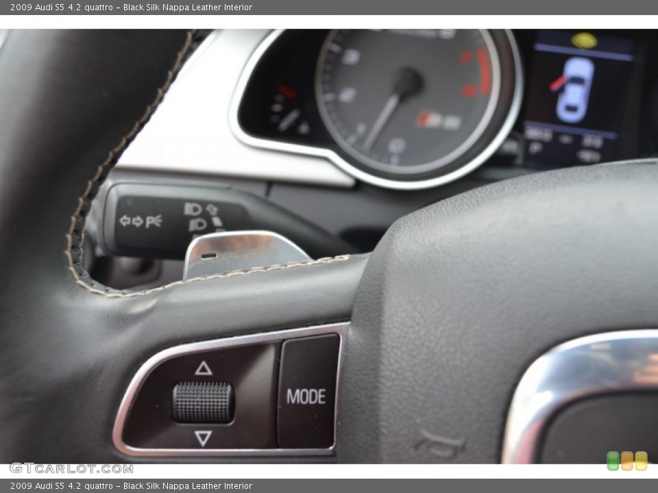 Black Silk Nappa Leather Interior Transmission for the 2009 Audi S5 4.2 quattro #55749960