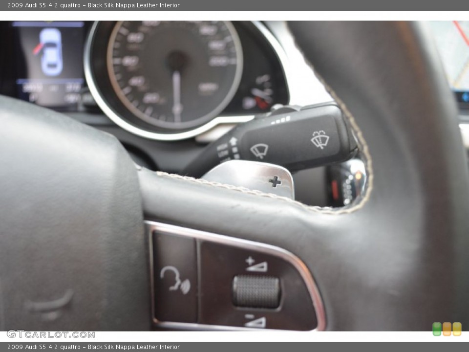 Black Silk Nappa Leather Interior Transmission for the 2009 Audi S5 4.2 quattro #55749966