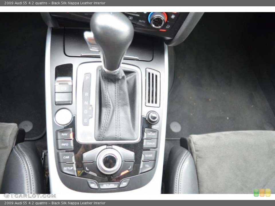 Black Silk Nappa Leather Interior Transmission for the 2009 Audi S5 4.2 quattro #55749978