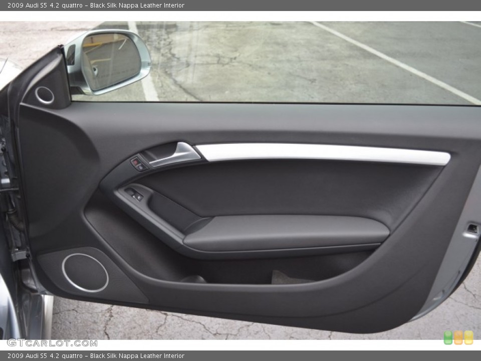 Black Silk Nappa Leather Interior Door Panel for the 2009 Audi S5 4.2 quattro #55750002
