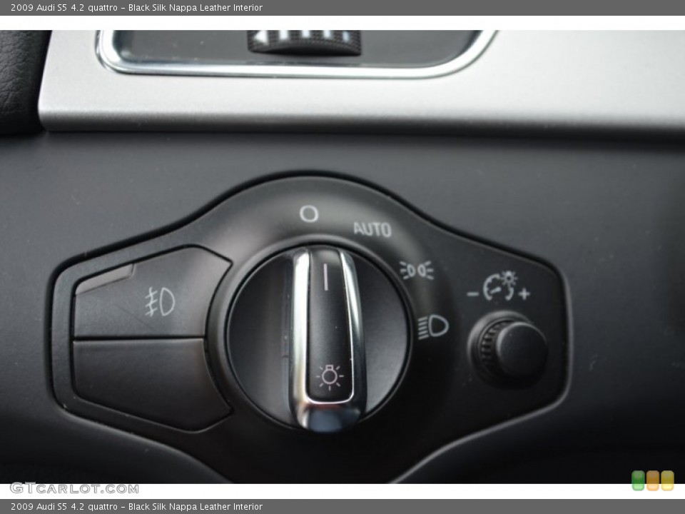 Black Silk Nappa Leather Interior Controls for the 2009 Audi S5 4.2 quattro #55750013