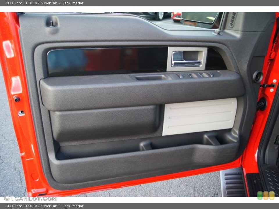 Black Interior Door Panel for the 2011 Ford F150 FX2 SuperCab #55751004
