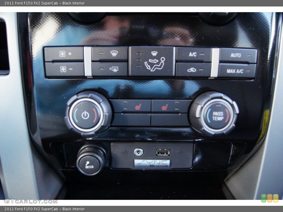 Black Interior Controls for the 2011 Ford F150 FX2 SuperCab #55751073