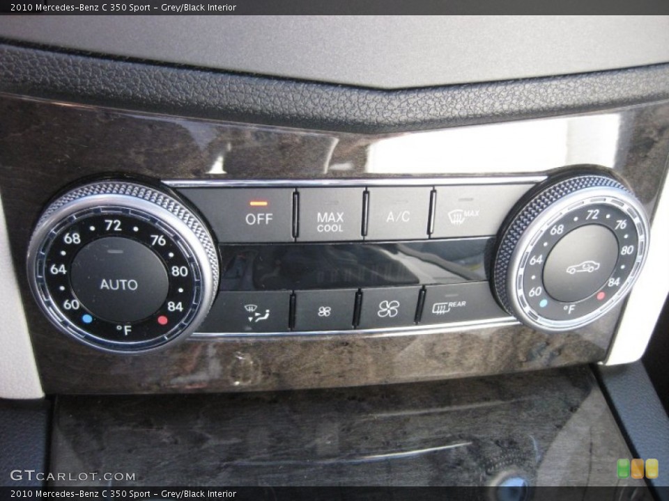 Grey/Black Interior Controls for the 2010 Mercedes-Benz C 350 Sport #55752348