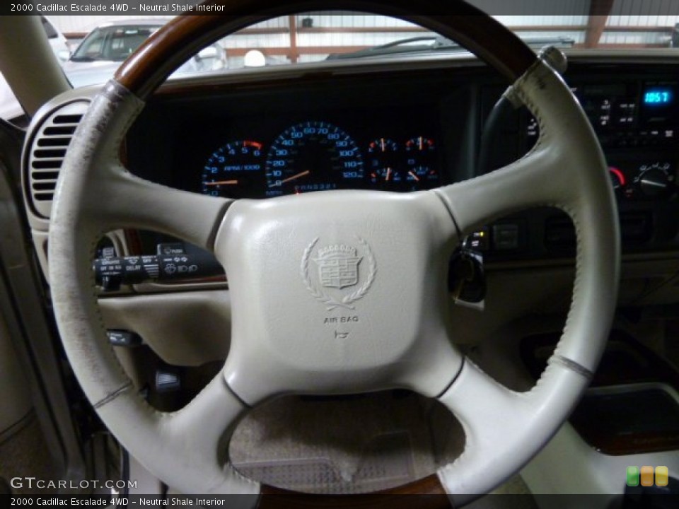 Neutral Shale Interior Steering Wheel for the 2000 Cadillac Escalade 4WD #55757815