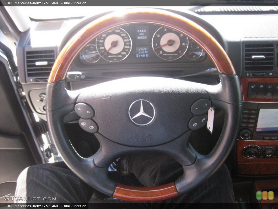 Black Interior Steering Wheel for the 2008 Mercedes-Benz G 55 AMG #55762913