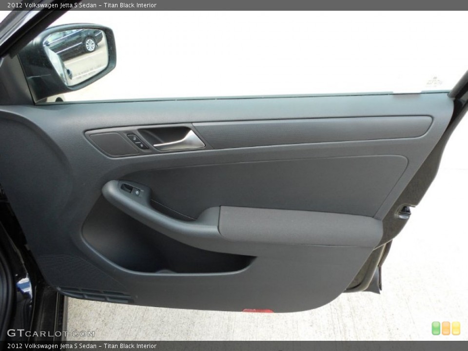 Titan Black Interior Door Panel for the 2012 Volkswagen Jetta S Sedan #55763516