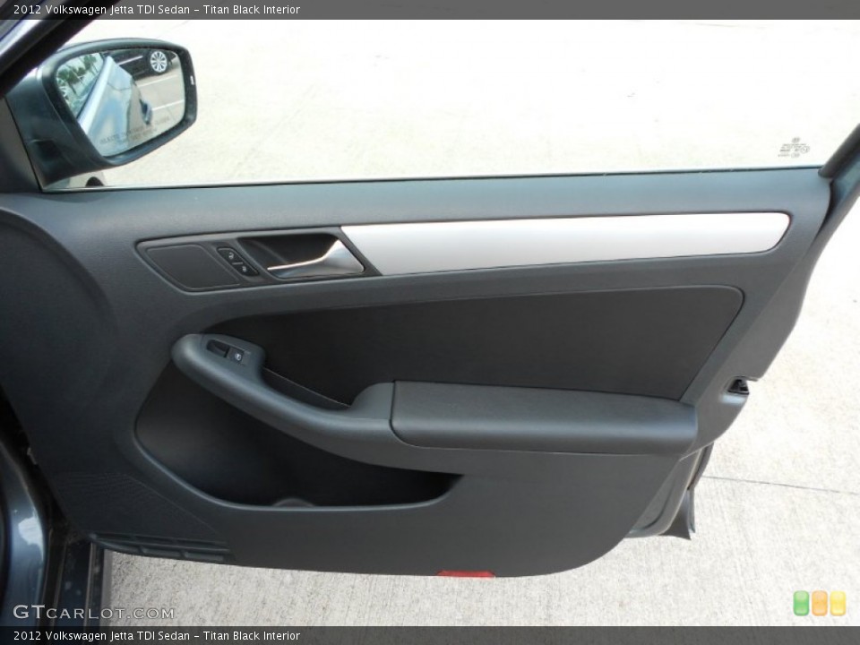 Titan Black Interior Door Panel for the 2012 Volkswagen Jetta TDI Sedan #55763720
