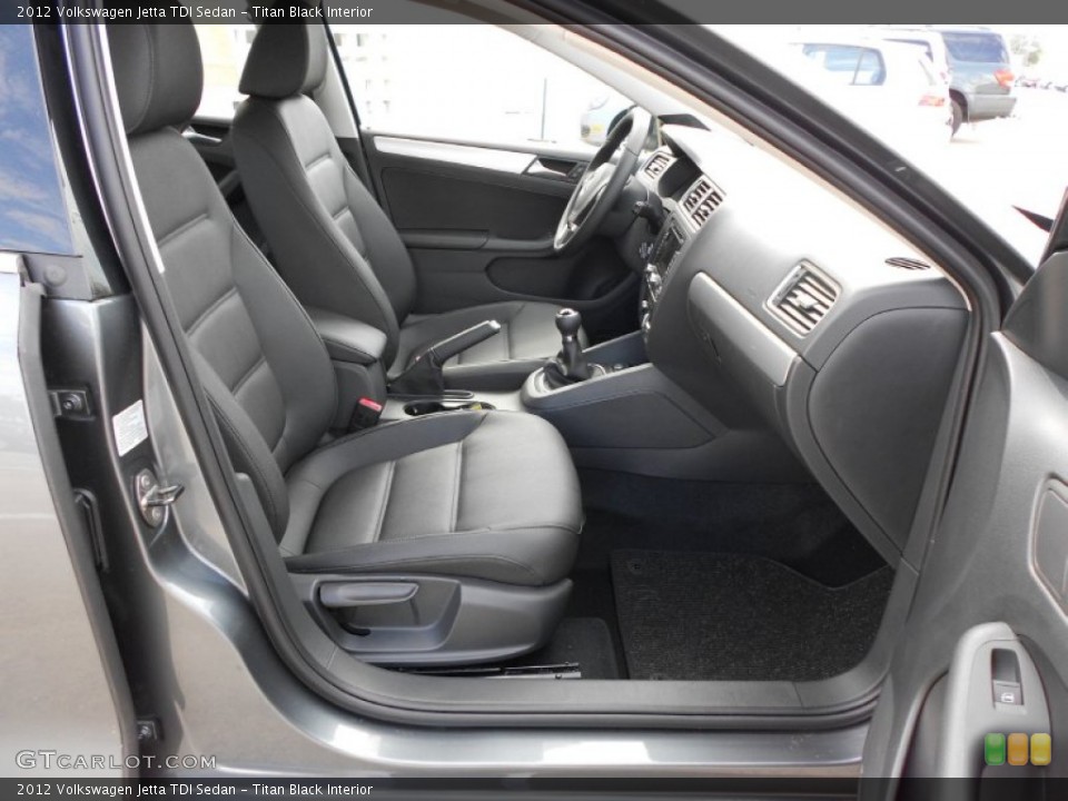 Titan Black Interior Photo for the 2012 Volkswagen Jetta TDI Sedan #55763726