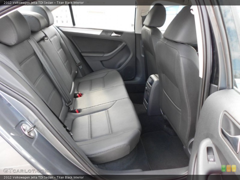 Titan Black Interior Photo for the 2012 Volkswagen Jetta TDI Sedan #55763736