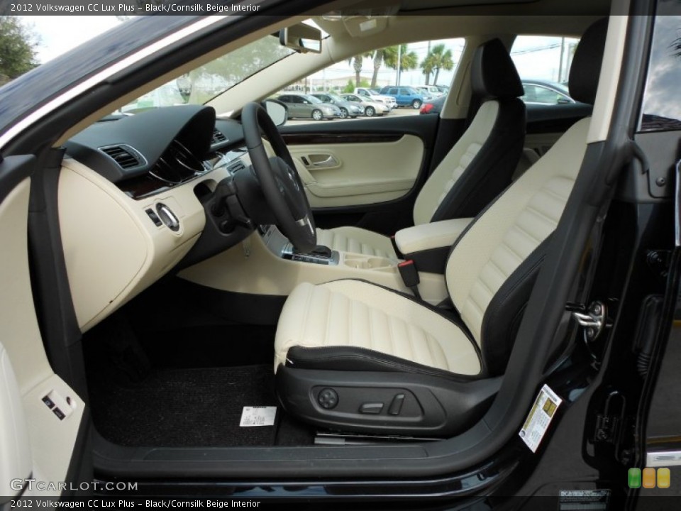 Black/Cornsilk Beige Interior Photo for the 2012 Volkswagen CC Lux Plus #55764353