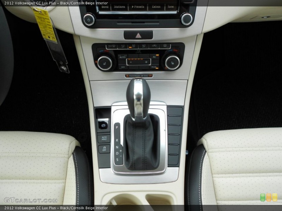 Black/Cornsilk Beige Interior Transmission for the 2012 Volkswagen CC Lux Plus #55764416