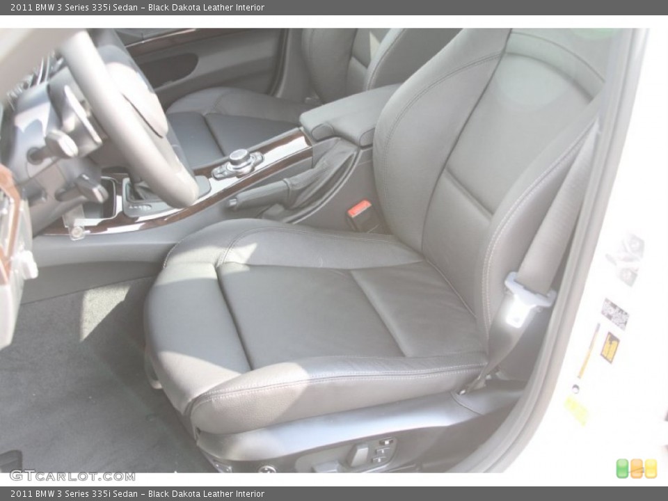Black Dakota Leather Interior Photo for the 2011 BMW 3 Series 335i Sedan #55764992