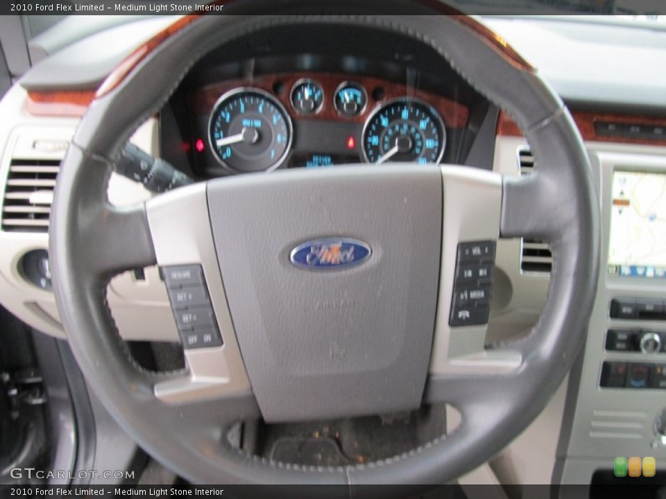 Medium Light Stone Interior Steering Wheel for the 2010 Ford Flex Limited #55766747