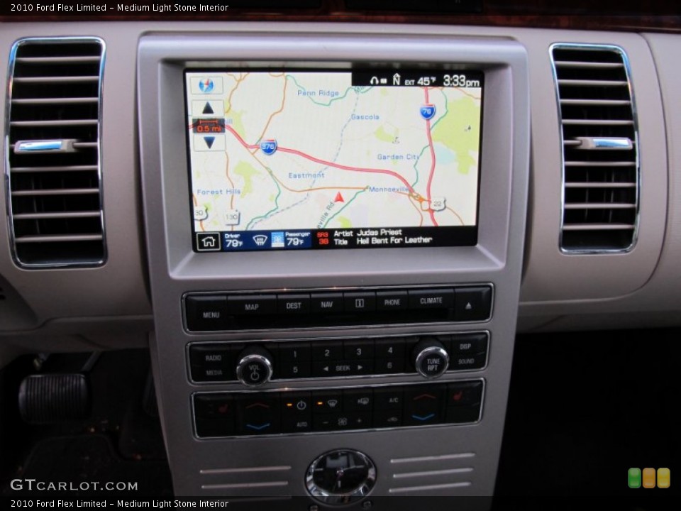 Medium Light Stone Interior Navigation for the 2010 Ford Flex Limited #55766757