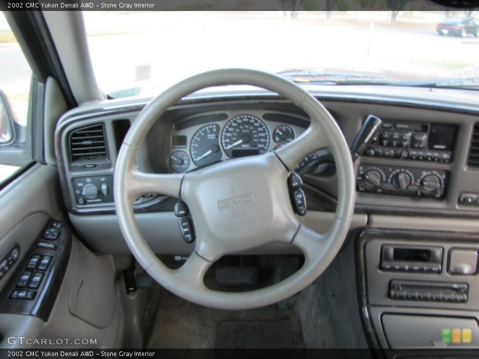 Stone Gray Interior Steering Wheel for the 2002 GMC Yukon Denali AWD #55767294