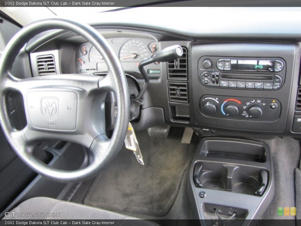 Dark Slate Gray Interior Dashboard for the 2002 Dodge Dakota SLT Club Cab #55767999