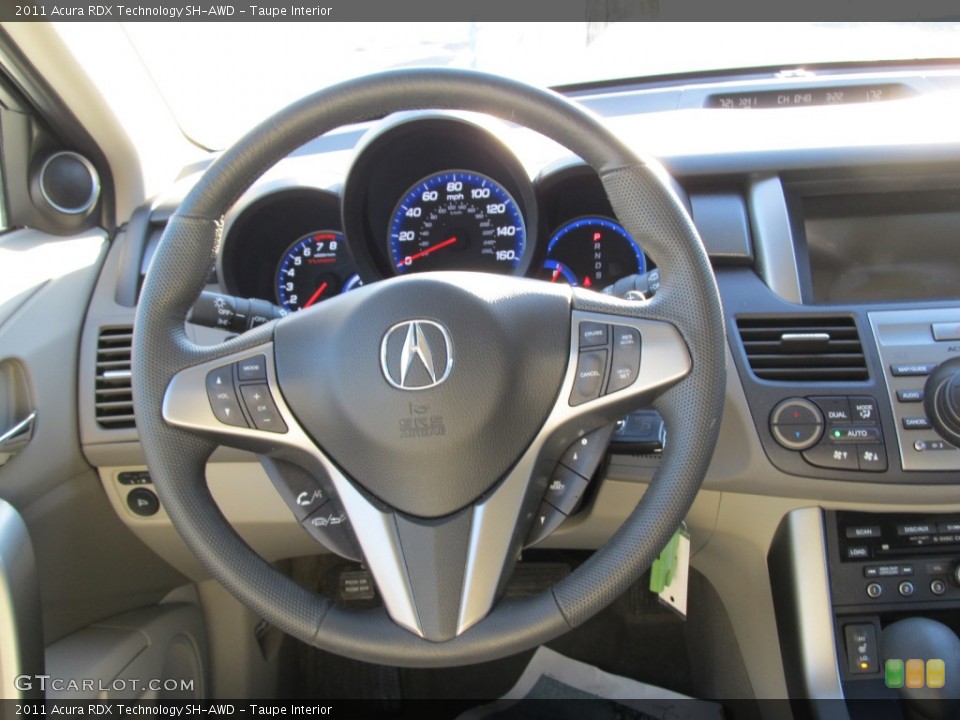 Taupe Interior Steering Wheel for the 2011 Acura RDX Technology SH-AWD #55768049