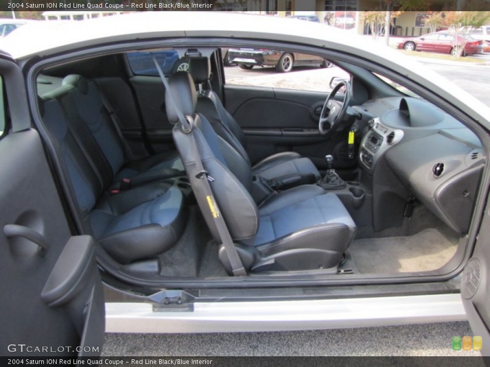 Red Line Black/Blue Interior Photo for the 2004 Saturn ION Red Line Quad Coupe #55768217