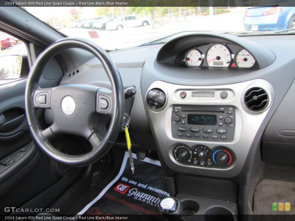 Red Line Black/Blue Interior Dashboard for the 2004 Saturn ION Red Line Quad Coupe #55768226