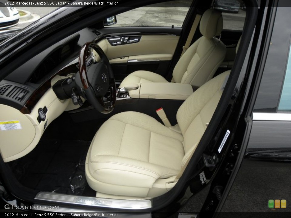Sahara Beige/Black Interior Photo for the 2012 Mercedes-Benz S 550 Sedan #55769730