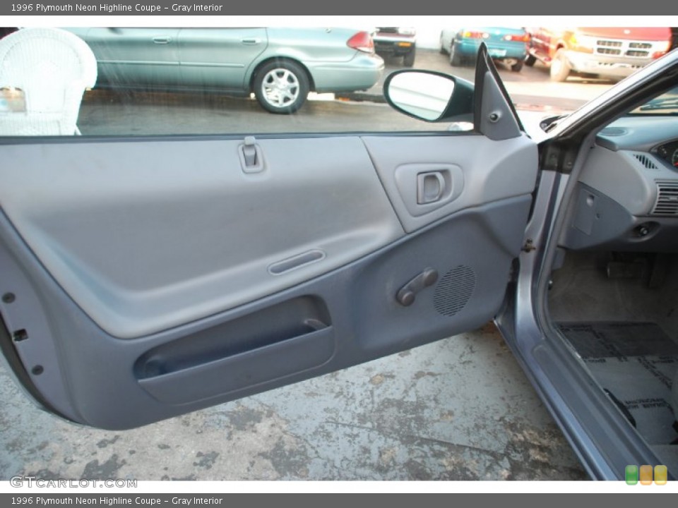 Gray Interior Door Panel for the 1996 Plymouth Neon Highline Coupe #55771736
