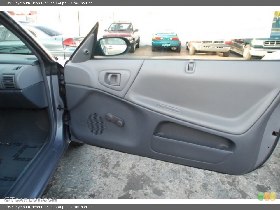 Gray Interior Door Panel for the 1996 Plymouth Neon Highline Coupe #55771745