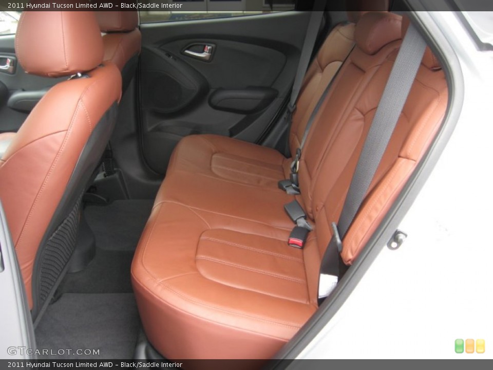 Black/Saddle Interior Photo for the 2011 Hyundai Tucson Limited AWD #55776615