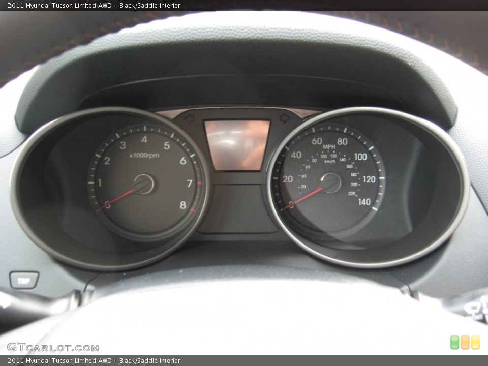Black/Saddle Interior Gauges for the 2011 Hyundai Tucson Limited AWD #55776720