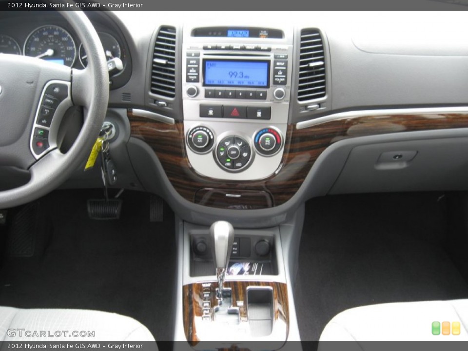 Gray Interior Dashboard for the 2012 Hyundai Santa Fe GLS AWD #55777412