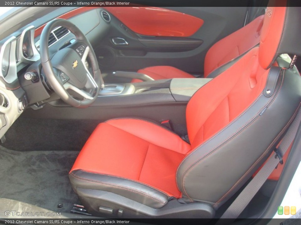 Inferno Orange/Black Interior Photo for the 2012 Chevrolet Camaro SS/RS Coupe #55780187