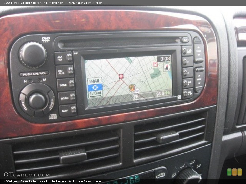 Dark Slate Gray Interior Navigation for the 2004 Jeep Grand Cherokee Limited 4x4 #55780475